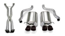 Corsa 2005-2007 Chevrolet Corvette C6 6.0L V8 Manual Sport 2.5in. Cat-Back Dual Rear Exit with Twin 3.5in. Black PVD Pro-Series Tips