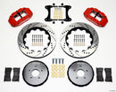 Wilwood Narrow Superlite 6R Front Hat Kit 14.00in Drill Red Nissan 370Z/Fiti G37