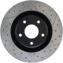 StopTech Power Slot 05-07 Cadillac XLR / 06-09 Chevy Corvette Front Left Drilled & Slotted Rotors