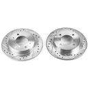Power Stop 97-06 Hyundai Elantra Rear Evolution Drilled & Slotted Rotors - Pair