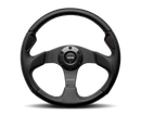 Momo Jet Steering Wheel 350 mm - Black AirLeather/Black Spokes