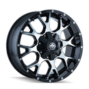 Mayhem 8015 Warrior 18x9 / 6x135 BP / -12mm Offset / 106mm Hub Black/Machined Face Wheel