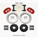 Wilwood Narrow Superlite 6R Front Hat Kit 13.06 Red 63-87 C10 w/ Wilwood Pro Spindles