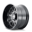 Mayhem 8114 Utopia 22x12 / 6x139.7 BP / -44mm Offset / 106mm Hub Black w/ Milled Spokes Wheel