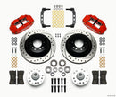 Wilwood Narrow Superlite 6R Front Hub & 1PC Rtr Kit 12.88in Drilled -Red 74-80 Pinto/Mustang II