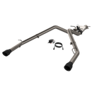 2019-2024 Ram 1500 QTP Screamer Split Rear Exit Cat Back Black Tips