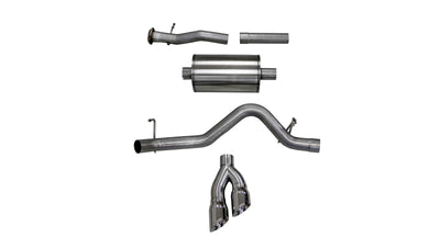 Corsa 2017-2022 Chevy Colorado 3.6L Extended Cab/ Long Bed Sport Cat-Back System Single Rear Exit