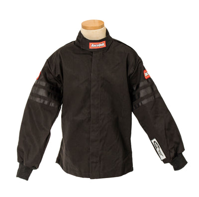 RaceQuip Black Trim SFI-1 JR. Jacket - Kids Small