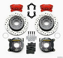 Wilwood Forged Dynalite P/S Park Brake Kit Drilled Red Mopar/Dana 2.50in Off w/Snap Ring Bearing