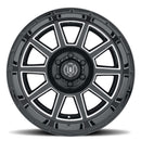 ICON Recoil 20x10 6x135 -24mm Offset 4.5in BS Gloss Black Milled Spokes Wheel