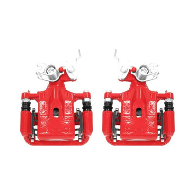Power Stop 06-12 Ford Fusion Rear Red Calipers w/Brackets - Pair