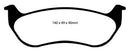 EBC 07-11 Ford Explorer Sport Trac 4.0 Greenstuff Rear Brake Pads