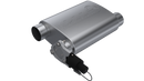 QTP 3in Weld-On 304SS Screamer Muffler w/Bolt-On QTEC Electric Cutout