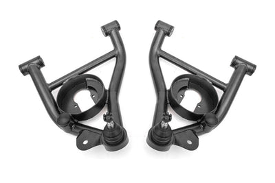 BMR 82-92 F-Body A-arms Lower DOM, Non-adj Delrin Bushings Spring Pocket - Black Hammertone