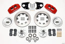Wilwood Dynapro 6 Front Hub Kit 12.19in Red 62-72 CDP B & E Body-Drum