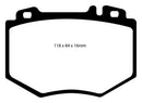 EBC 03-06 Mercedes-Benz CL600 5.5 Twin Turbo Redstuff Front Brake Pads