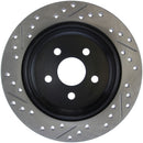 StopTech 03-09 Chrysler PT Cruiser Tur / 03-05 Dodge Neon SRT-4 Rear Left Slotted & Drilled Rotor