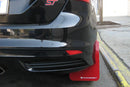 Rally Armor 12-19 Ford Focus ST / 16-19 RS Black UR Mud Flap w/Nitrous Blue Logo