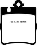 EBC 03 Mercedes-Benz C230 (W203) 2.3 Sport Yellowstuff Rear Brake Pads