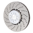 SHW 2020+ BMW X3 M 3.0L Left Front Cross-Drilled Lightweight Brake Rotor (34118054825)