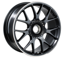 BBS CH-R 20x9 CL ET51 CB84 Satin Black Polished Rim Protector Wheel