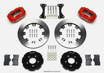 Wilwood Forged Dynalite Front Hat Kit 12.19in Red 00-04 PT Cruiser/03-04 SRT/4