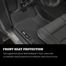 Husky Liners 2019 Ram 1500 CC WeatherBeater 2nd Seat Floor Liners Black (W/O Factory Storage Box)