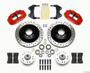 Wilwood Narrow Superlite 6R Front Hub & 1PC Rtr Kit 12.88in Drilled -Red WWE ProSpindle