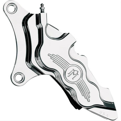 Performance Machine Front 6 Piston Diff Bore Caliper - Chrome