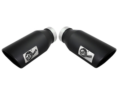 aFe Diesel Exhaust Tip Bolt On Black 4in Inlet x 6in Outlet x 15in