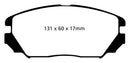 EBC 08-09 Hyundai Azera 3.3 Redstuff Front Brake Pads