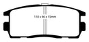 EBC 10+ Chevrolet Equinox 2.4 Greenstuff Rear Brake Pads