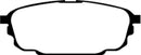 EBC 01-04 Mazda Protege 2.0 (Rear Rotors) Redstuff Rear Brake Pads