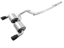 AWE Tuning Ford Focus RS Touring Edition Cat-Back Exhaust - Resonated - Diamond Black Tips