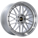 BBS LM 20x9 5x120 ET20 Diamond Silver Center Diamond Cut Lip Wheel -82mm PFS/Clip Required