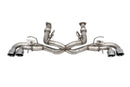 Corsa 2020-2025 Corvette C8 3in Valved Cat-Back 4.5in Pol Quad Tips - Fits Factory NPP Exhaust