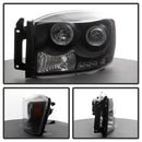 Spyder Dodge Ram 1500 06-08/Ram 2500 06-09 Projector Headlights LED Halo LED Blk PRO-YD-DR06-HL-BK
