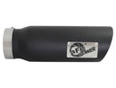 aFe Diesel Exhaust Tip Bolt On Black 4in Inlet x 5in Outlet x 15in