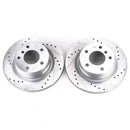 Power Stop 08-13 BMW 128i Rear Evolution Drilled & Slotted Rotors - Pair