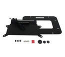 Kentrol 07-18 Jeep Wrangler JK Back Side License Plate Mount with LEDs - Textured Black