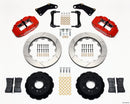 Wilwood Narrow Superlite 6R Front Hat Kit 13.06in Red 65-82 Corvette C2/C3