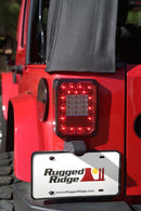 Rugged Ridge Led Tail Light Set Smoke 07-18 Jeep Wrangler