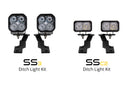 Diode Dynamics 16-21 Toyota Tacoma Stage Series 2in LED Ditch Light Kit - Pro White Combo