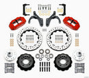 Wilwood Narrow Superlite 6R Front Hub Kit 12.88in Drill Red 59-64 Chevy Impala / 63-64 Corvette