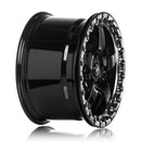 Forgestar F001 17X10 D5 Beadlock 5X120 ET45 BS7.3 Gloss Black w/ Machine Lip 78.1
