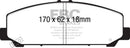 EBC 06-07 Infiniti QX56 5.6 (Akebono) Ultimax2 Front Brake Pads