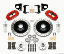 Wilwood Narrow Superlite 6R Front Hub & 1PC Rtr Kit 12.88in Drilled -Red 62-72 CDP B & E Body-Drum