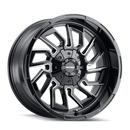 Mayhem 8111 Flywheel 20x9 / 5x127 BP / 0mm Offset / 87.1mm Hub Black w/ Milled Spokes Wheel