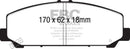 EBC 06-07 Infiniti QX56 5.6 (Akebono) Ultimax2 Front Brake Pads