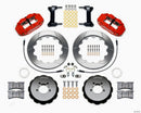 Wilwood Narrow Superlite 6R Front Hat Kit 13.06in Red 1999-2012 Subaru WRX w/Lines